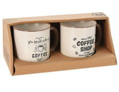EXCELLENT bögre 2 darabos kőedény 200 ml COFFEE SHOP KO-Q75900320shop