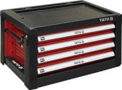 YATO  Műhelyszekrény 4 dugók 690x465x400mm piros