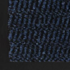 shumee 2 db kék négyszögletes bolyhos szennyfogó szőnyeg 80 x 120 cm