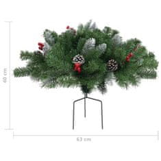 Vidaxl zöld járda melletti PVC műkarácsonyfa 40 cm 340541