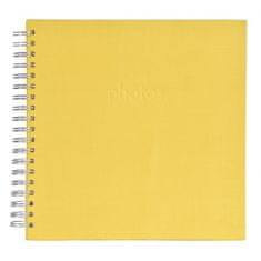Innova Spirál fotóalbum Scrapbook 25x25/50 sárga