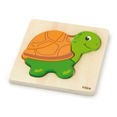 New Classic Toys Fa puzzle gyerekeknek Viga Turtle teknőc