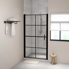 Greatstore fekete edzett üveg zuhanyajtók 100 x 178 cm