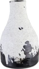 Lene Bjerre Kis váza fehér patinával KARA 9 x 15,5 cm