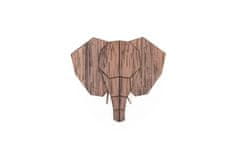 BeWooden fából készült bross Elephant Brooch univerzális