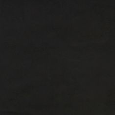Greatstore fekete mikroszálas szövet lábzsámoly 60 x 60 x 39 cm