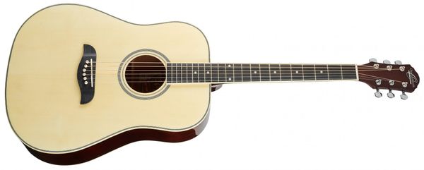oscar schmidt gyönyörű akusztikus gitár 650 mm menzúra rétegelt test fényes felületkezelés alkalmas pengetővel és ujjal történő játszásra is