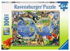 Ravensburger Puzzle Vadállatok világa XXL 100 db