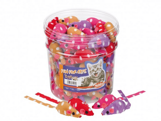 Nobby "Toy Box Cat" szövet egerek 72 db