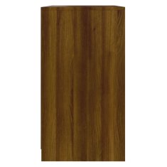 Greatstore barna tölgyszínű forgácslap tálalószekrény 70 x 40,5 x 75 cm