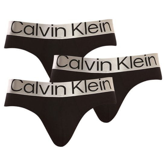 Calvin Klein 3PACK Fekete férfi slip alsónadrág (NB3129A-7V1)