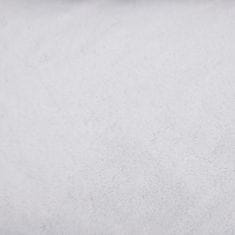 Greatstore sötétszürke-fehér vászon hatású gyapjú kutyaágy 65 x 50 x 20 cm