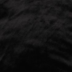 Greatstore fekete vászon hatású gyapjú kutyaágy 85,5 x 70 x 23 cm