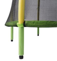 Aga gyerek trambulin 116 cm világoszöld - sárga + védőháló