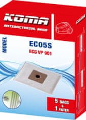 KOMA EC05S - Porszívó Porzsák ECG VP 901, szintetikus, 5 db