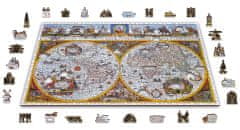 Wooden city Fa puzzle Ősi térkép Nova Terrarum 2in1, 1010 db ECO
