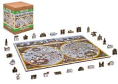Wooden city Fa puzzle Ősi térkép Nova Terrarum 2in1, 1010 db ECO