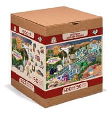 Wooden city Fa puzzle Üdvözöljük Las Vegasban 2 az 1-ben, 505 darab ECO