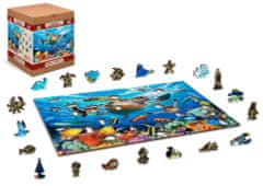 Wooden city Fa puzzle Élet az óceánban 2 az 1-ben 505 darab ECO