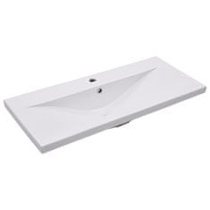 Greatstore fehér kerámia beépíthető mosdókagyló 91 x 39,5 x 18,5 cm