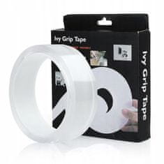 Verk Kétoldalas NANO ragasztószalag átlátszó Ivy Grip Tape 3 m
