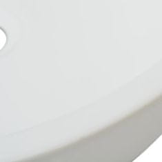 shumee Kerek, fehér kerámia mosdókagyló 42x12cm