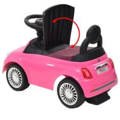 Greatstore rózsaszín ráülős Fiat 500 játékautó