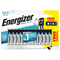 Energizer MAX PLUS AAA 8+4 db