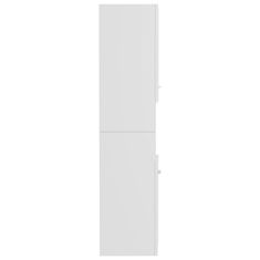 shumee magasfényű fehér forgácslap fürdőszobaszekrény 30 x 30 x 130 cm