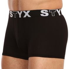 Styx 3PACK Fekete férfi boxeralsó sport gumi (G9606060) - méret XL