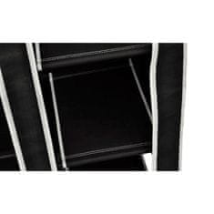 Greatstore fekete összecsukható ruhásszekrény 110 x 45 x 175 cm