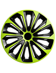 NRM Dísztárcsa RENAULT 15", STRONG DUOCOLOR zöld-fekete 4 db