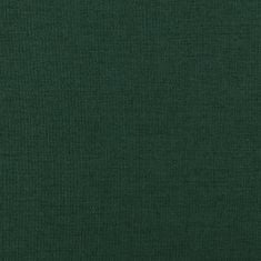 Greatstore sötétzöld szövet lábzsámoly 60 x 60 x 39 cm