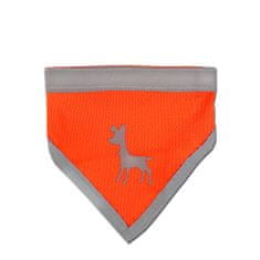 Alcott Fényvisszaverő kendő kutyáknak narancssárga méret S