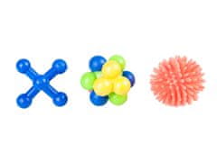 Karlie gumi macskajáték különböző formák különböző színek 3db 4x4cm