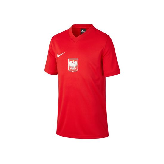 Nike Póló piros JR Polska Breathe Football