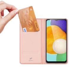 Dux Ducis Skin Pro bőr könyvtok Samsung Galaxy A13 5G, rózsaszín