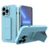 Kickstand szilikon tok iPhone 13, kék