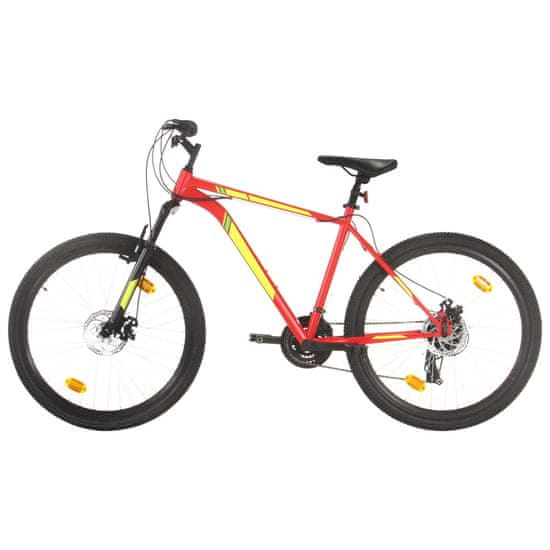 shumee 21 sebességes piros mountain bike 27,5 hüvelykes kerékkel 42 cm