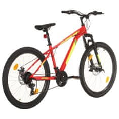 21 sebességes piros mountain bike 27,5 hüvelykes kerékkel 38 cm