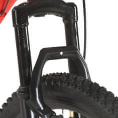 Vidaxl 21 sebességes piros mountain bike 27,5 hüvelykes kerékkel 38 cm 3067216