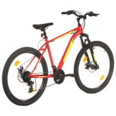 Greatstore 21 sebességes piros mountain bike 27,5 hüvelykes kerékkel 42 cm