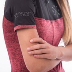 Sensor Női rózsaszín-fekete trikó CYKLO MOTION, rózsaszín/fekete, L