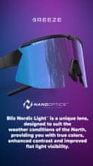 Bliz BREEZE NANO OPTICS - Matt Black, Violet w Blue Multi Nordic Light Cat.2 + Brown w Silver Mirror Cat.3 - 52102-14N