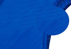 Aga Set Védőháló trambulinhoz Fekete 305 cm 6 oszlophoz + rugófedél Kék
