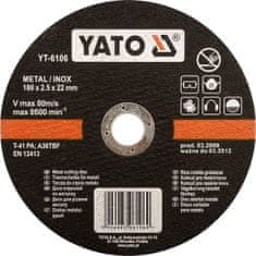 YATO  Fém kerék 125 x 22 x 1,2 mm INOX