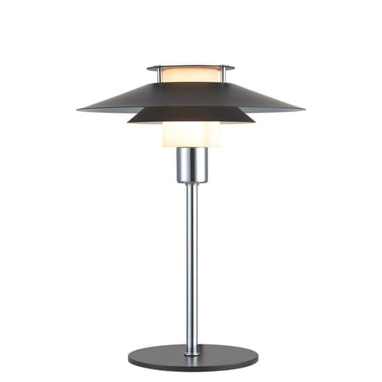 Halo Design Asztali lámpa Rivoli fekete, krómozott kicsi