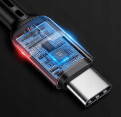 Mcdodo MCDODO OMEGA SPRING GYORS KÁBEL LED USB C TÍPUS 1,8M FEKETE CA-6420