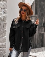 Wayfarer női velvet kabát Lambert fekete XL