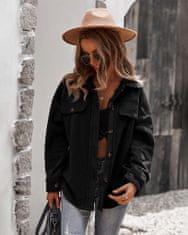 Wayfarer női velvet kabát Lambert fekete XL